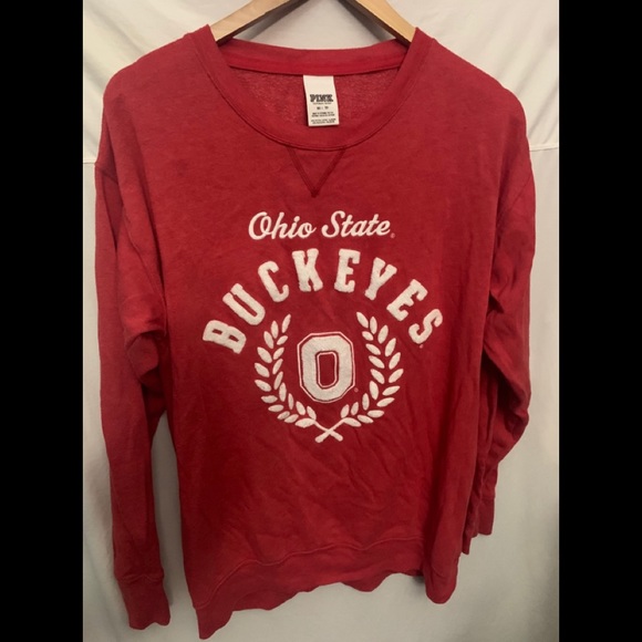 VICTORIA'S SECRET OHIO STATE BUCKEYES RED PULLOVER - Picture 2 of 4